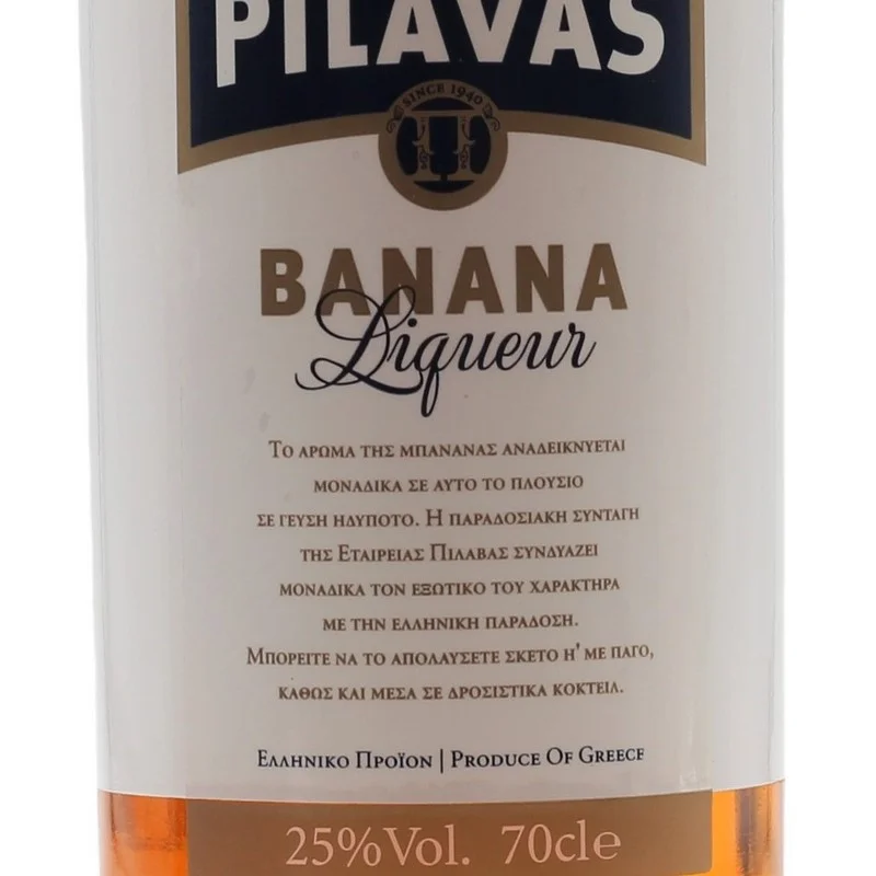 Pilavas Banana Liqueur 0,7 L 25% vol Pilavas Banana Liqueur 0,7 L 25% vol